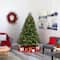 7ft. Pre-Lit Oregon Spruce Artificial Christmas Tree with Multifunction Warm White Microdot LED Lights with Instant Connect Technology
